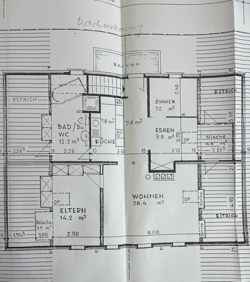 Grundrissplan Wohnung