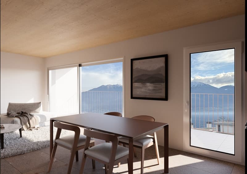 Neue 3.5-Zimmer-Wohnung im 2. Stock mit Terrasse in Minusio (2)