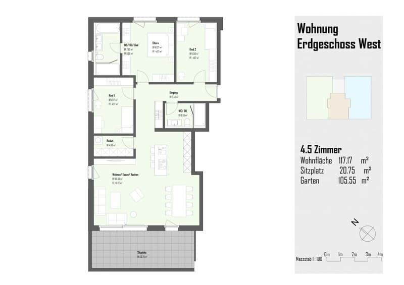 Appartement 4.5 pièces au rez-de-chaussée (7)