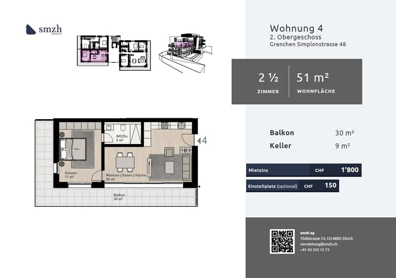 Appartement moderne 2.5 pièces à louer à Grenchen (2)