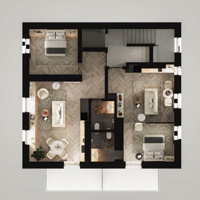 Stylish 2.5-room city apartments in Zurich with high-quality furnishings (2)