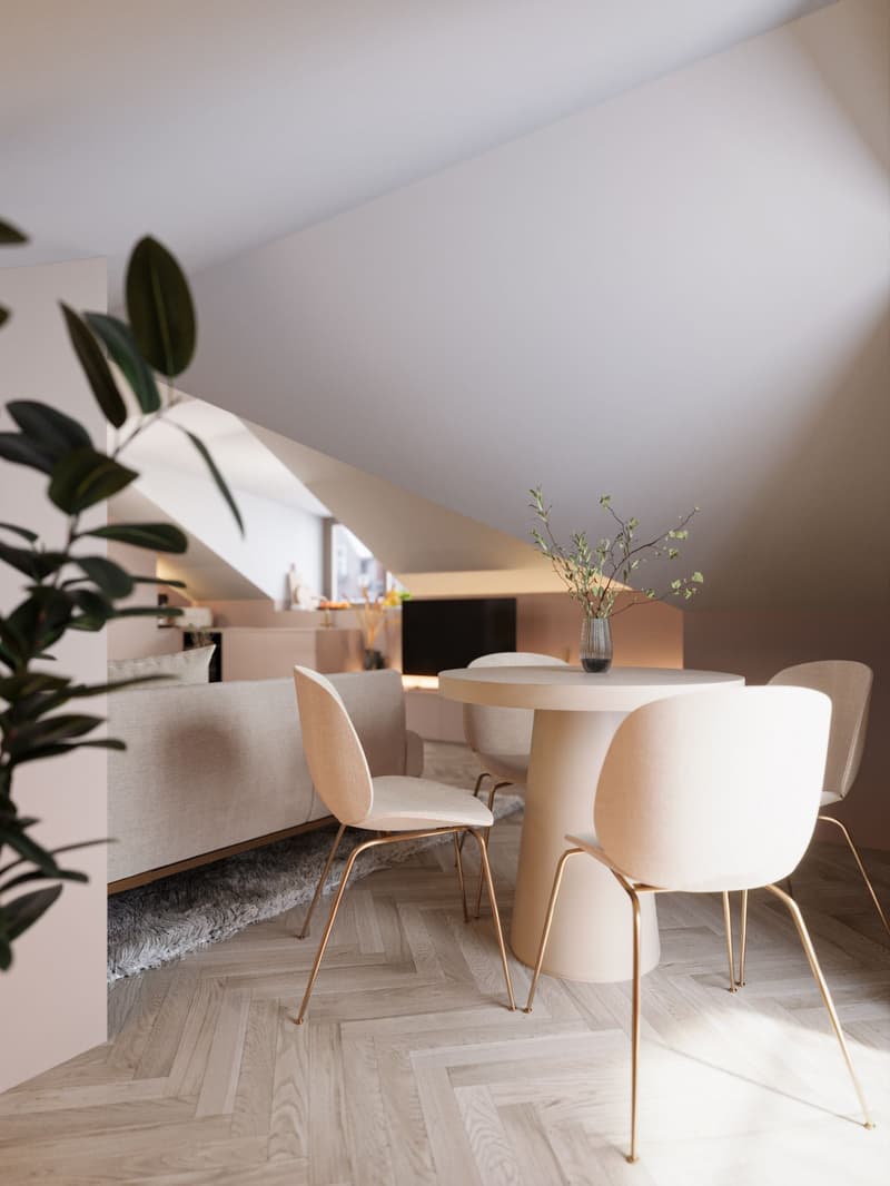 Stylish 2-room attic apartment in Zurich with high-quality furnishings (1)