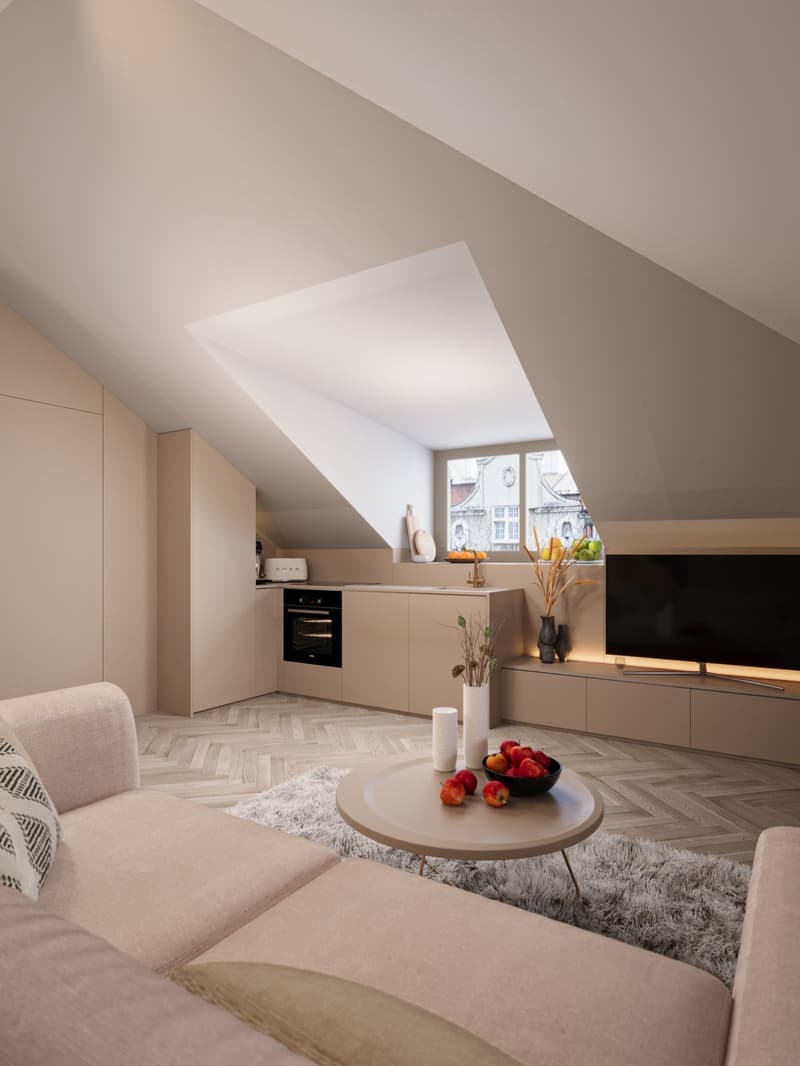 Stylish 2-room attic apartment in Zurich with high-quality furnishings (4)