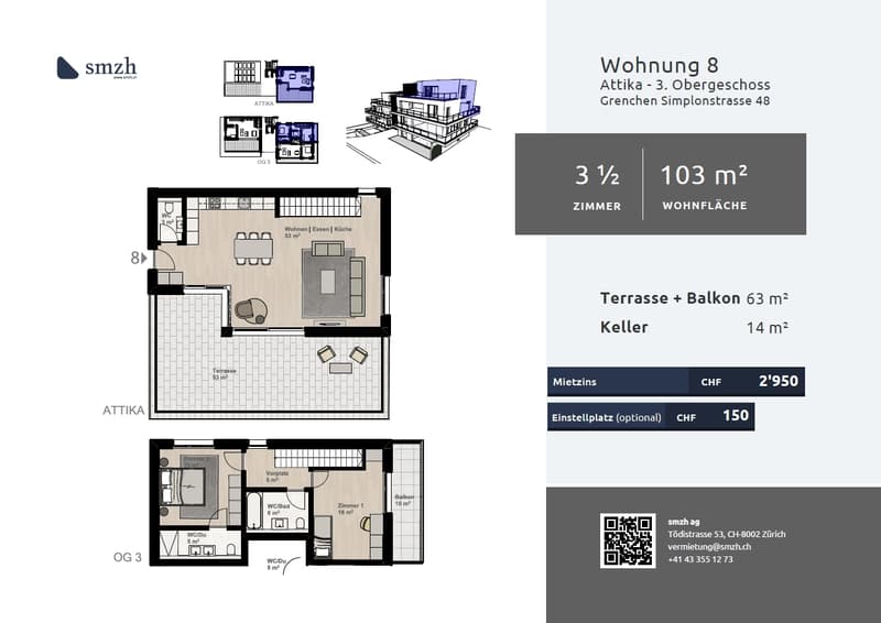Maisonnette moderne 3.5 pièces avec terrasse à Grenchen (2)