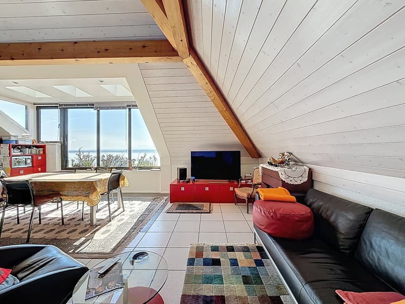 Duplex con vista panoramica sul lago e le Alpi – Gorgier (4)