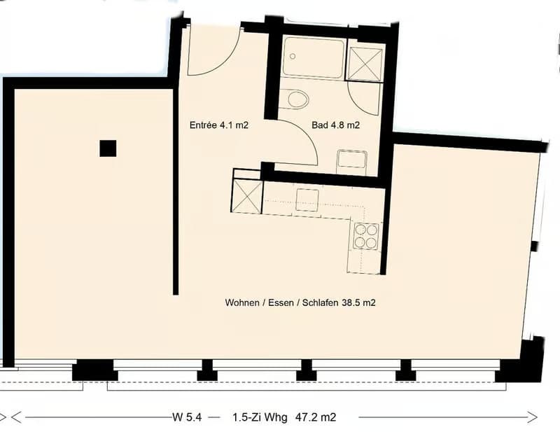 Charmante 1.5-Zimmer-Wohnung im Herzen von Basel (6)