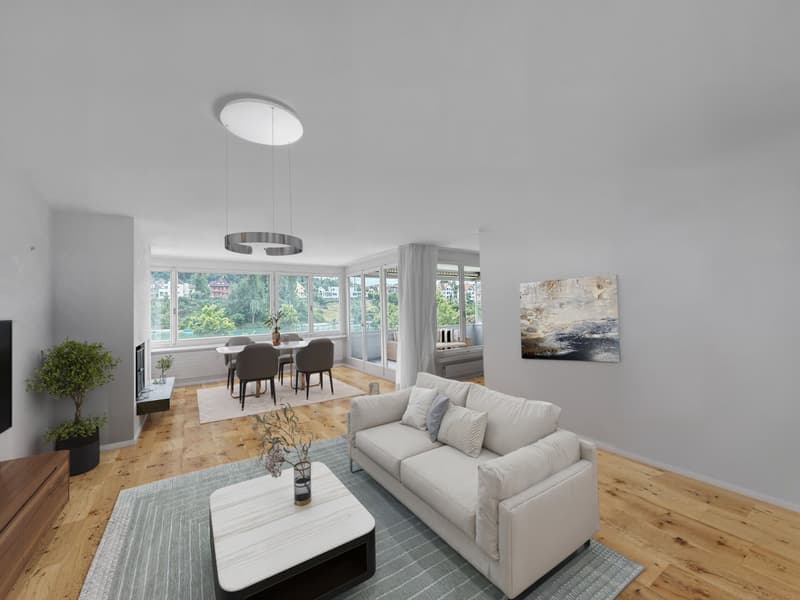 Grosszügige 4.5-Zimmer-Wohnung mit Balkon und herrlichem Ausblick in Schaffhausen (2)
