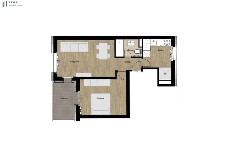 Completely renovated 2.5-room apartments, just a few minutes from the center of Lugano (2)