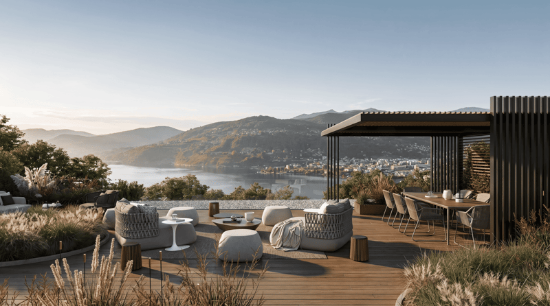 MONTAGNOLA - ATTICO DI LUSSO CON VISTA LAGO E ROOF TOP (1)