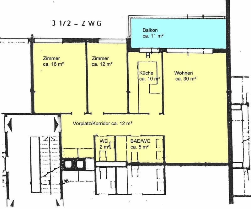 Charmante 3,5 Zimmer-Wohnung an bevorzugter Lage (4)