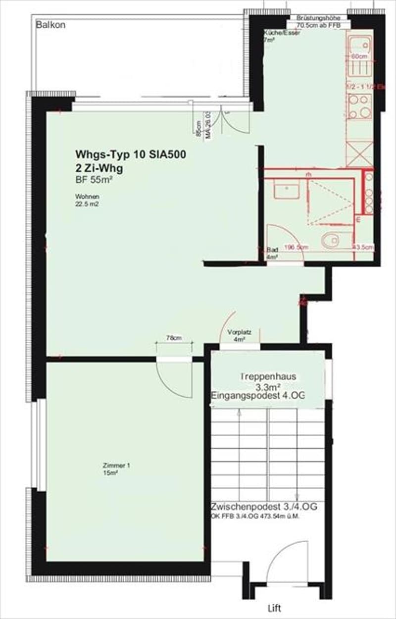 Helle 2-Zimmer-Wohnung mit Balkon in Thalwil – sofort verfügbar (7)