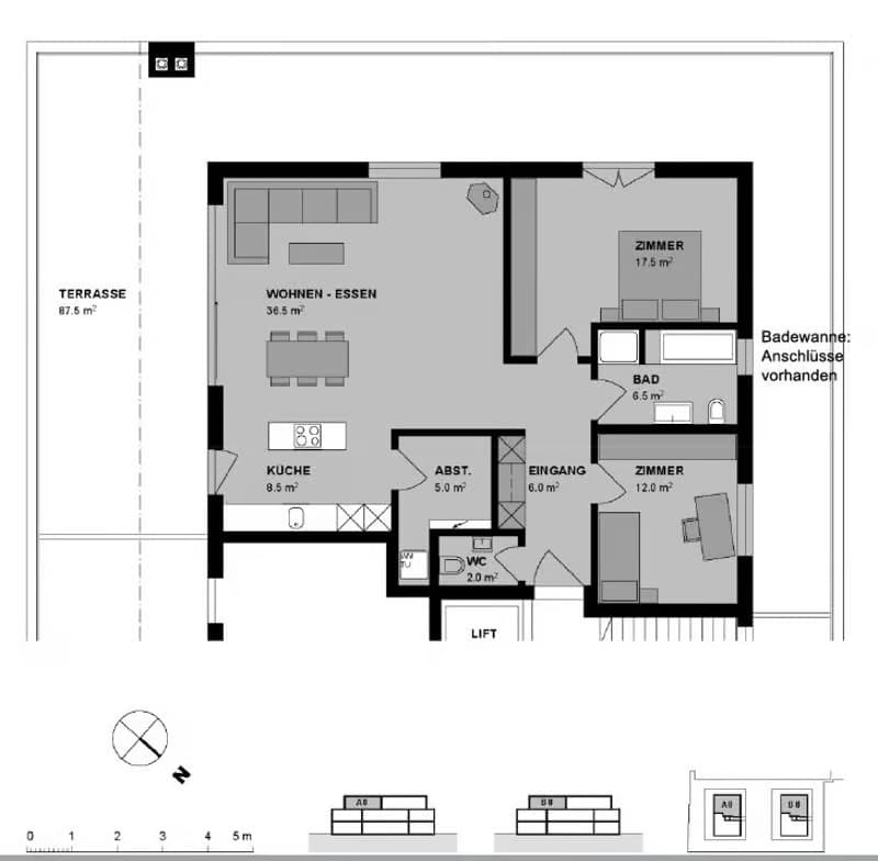 Helle 3.5-Zimmer-Wohnung mit Balkon in Wohlen – sofort verfügbar! (8)