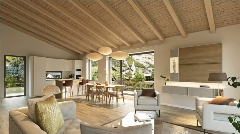 B - The Hills of the Ark - 4.5 rooms in a building with 2 apartments (8)