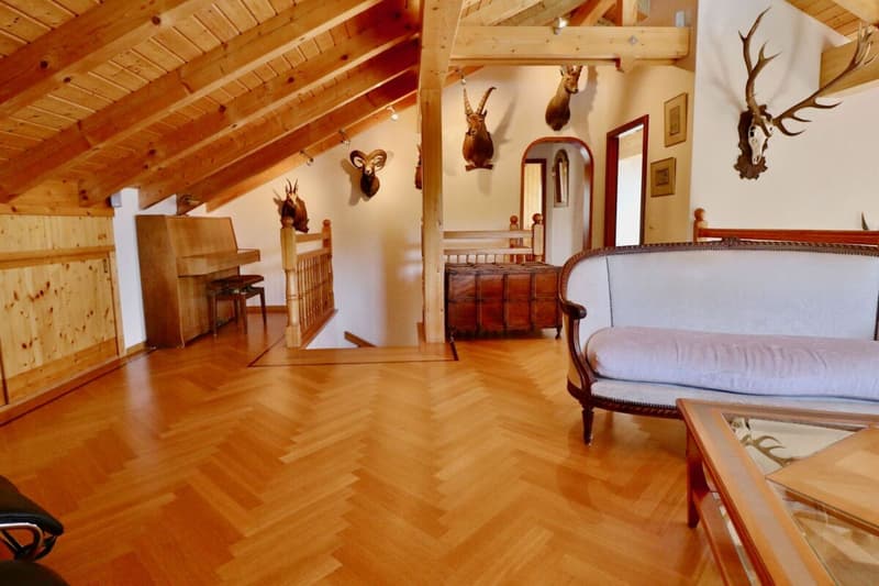 Villa + 2,5 locali con piscina a Savièse - Vista panoramica (6)