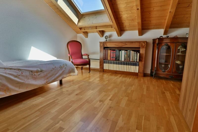 Villa + 2,5 locali con piscina a Savièse - Vista panoramica (7)