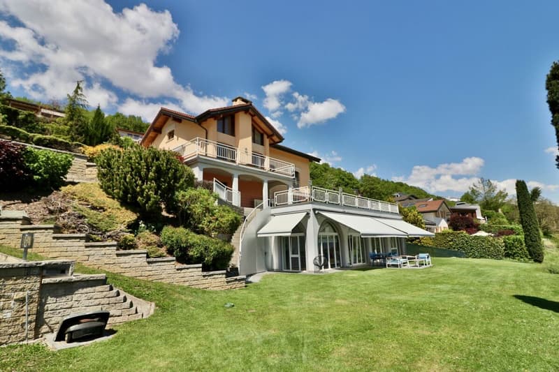 Villa + 2,5 locali con piscina a Savièse - Vista panoramica (11)