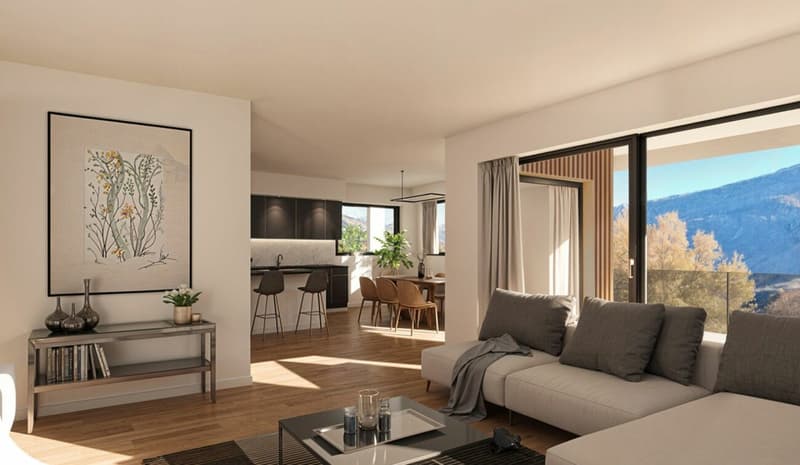 B - Les Coteaux de l'Arche - 4.5 pces dans immeuble de 2 appartements (2)