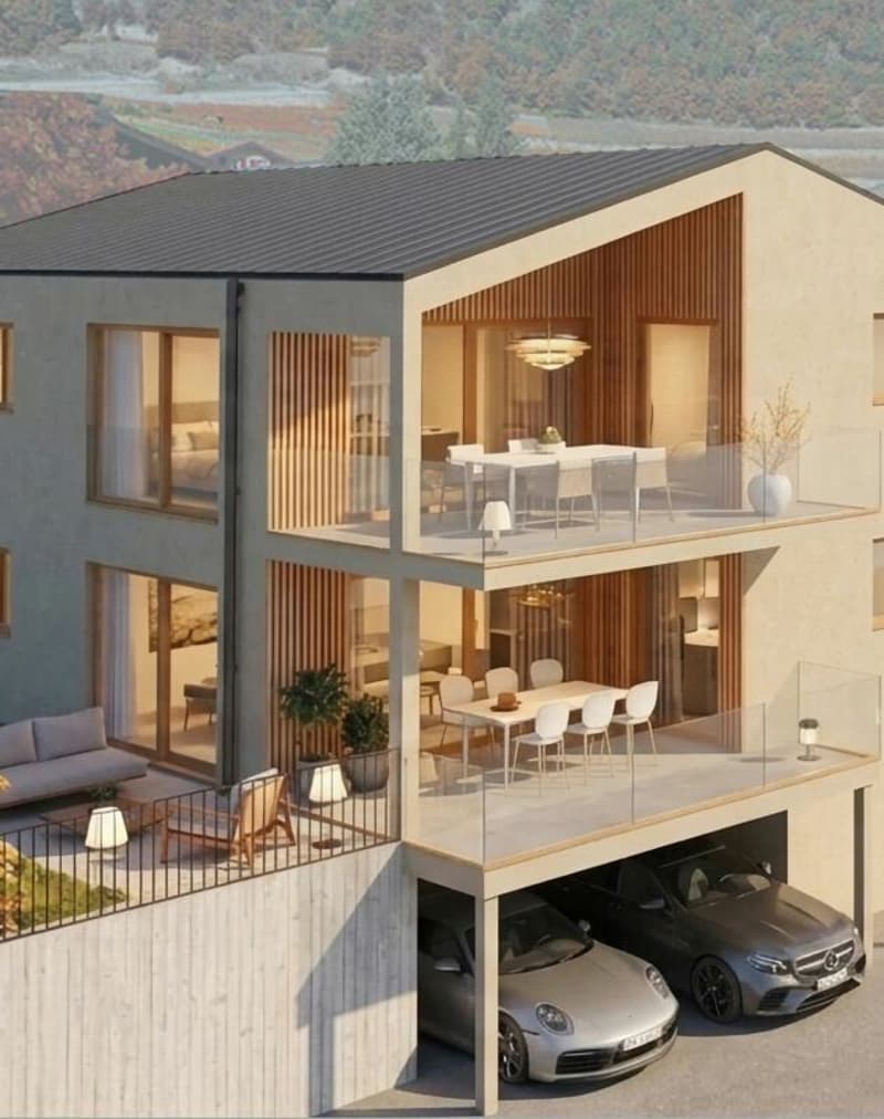 B - Les Coteaux de l'Arche - Attique 4.5 pces dans immeuble de 2 appartements (3)