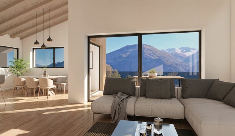 B - Les Coteaux de l'Arche - Attique 4.5 pces dans immeuble de 2 appartements (2)