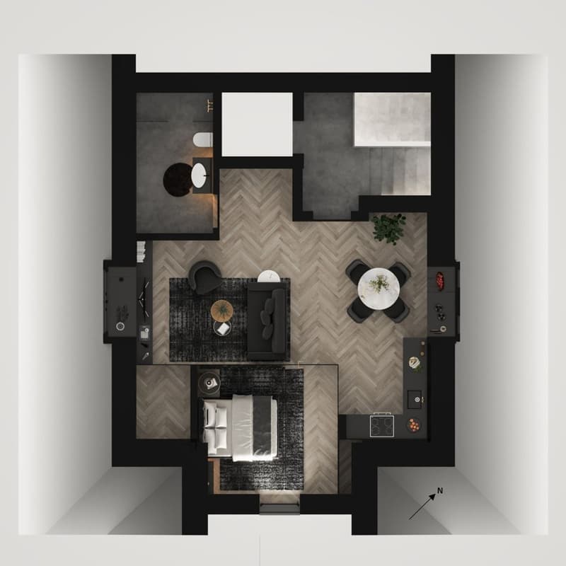 Appartements modernes, rénovés et meublés de 2 à 2,5 pièces à Altstetten. (9)