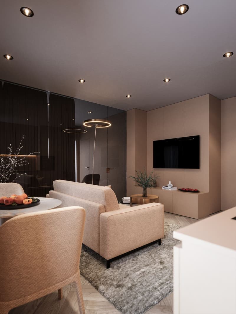 Modern, fully renovated and fully furnished 2-2.5 room apartments in Altstetten. (2)