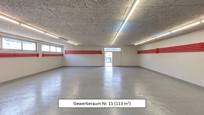Raum Nr. 11 - Sicht auf Eingang