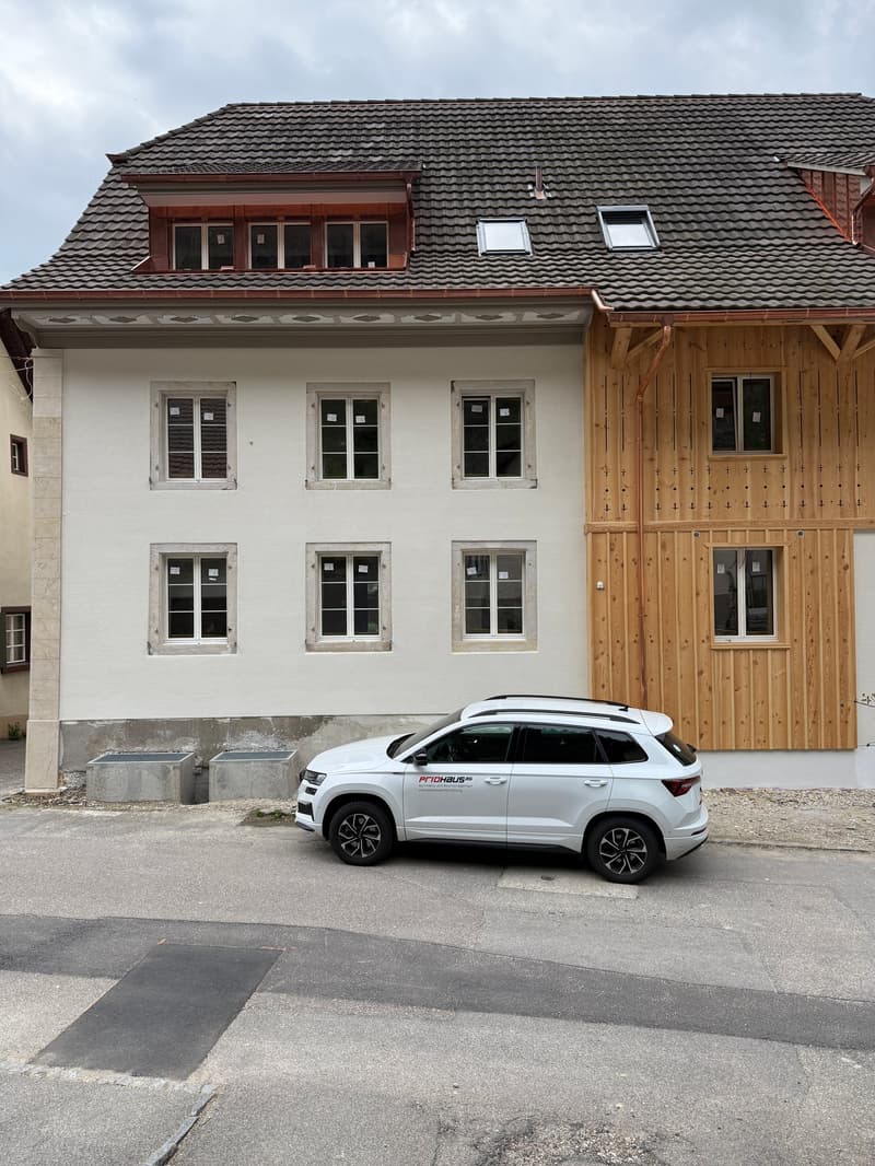 Core renovation with extension of the former "Kaffeehalle" in Kleinlützel (1)