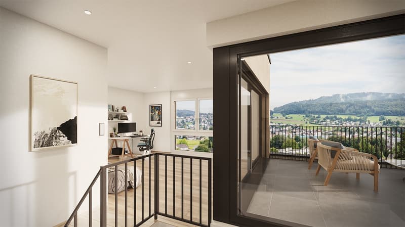 Newly built 5.5-room single-family house with attic floor / Reinach AG - sunny location and panoramic view (7)
