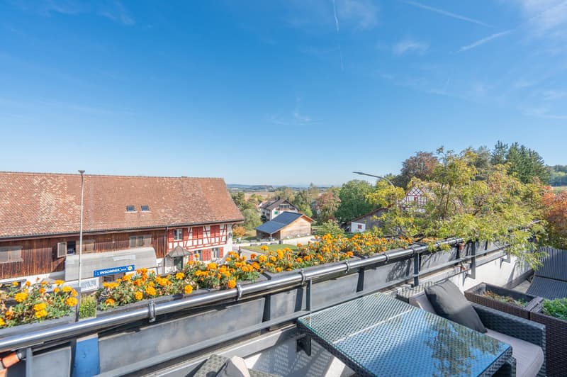 3.5-Zimmer-Attikawohnung mit Morgen- und Abendsonne – vor den Toren Zürichs (16)