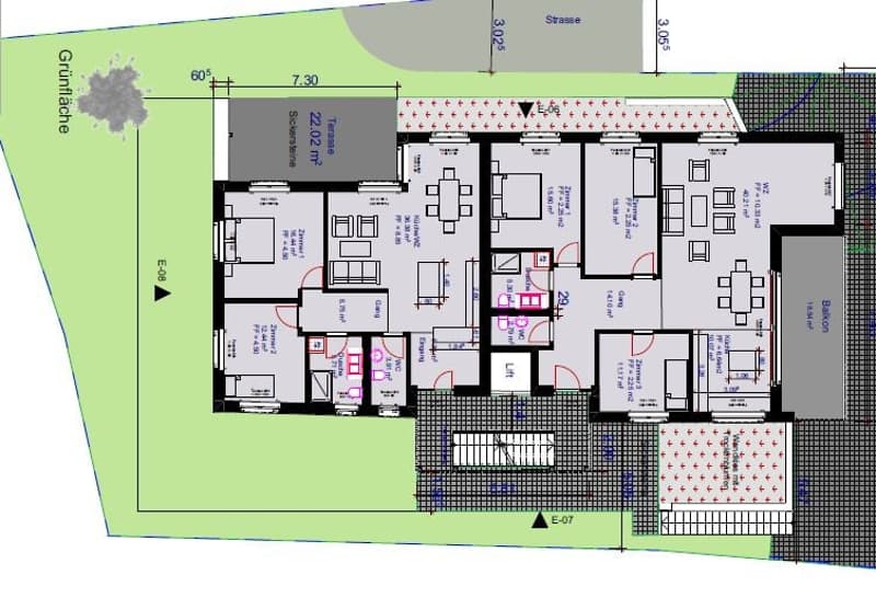 3 minutes on foot from the lake, 4.5-room apartment on the high ground floor in Lüscherz on Lake Biel (7)