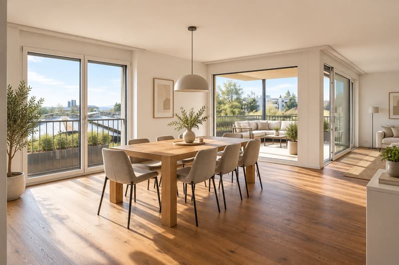 Wohnglück im Grünen – grosszügige 4.5-Zimmer-Wohnung in Samstagern (3)