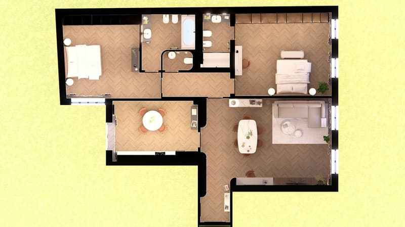 Appartement à louer de 3,5 pièces dans le centre de Lugano (32)