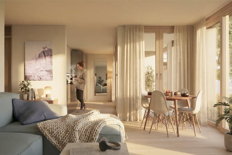 Moderne 2.5-Zimmer-Neubauwohnung am Blumenrain in Zollikon (2)