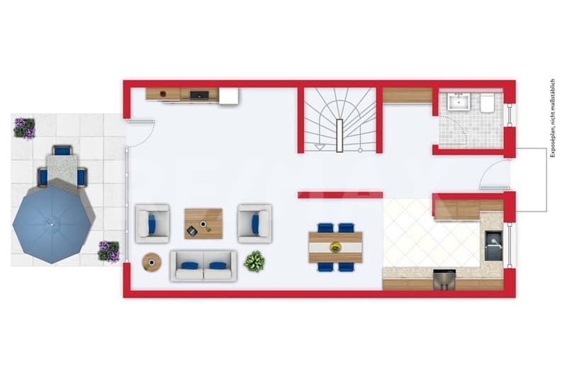 Reihenmittelhaus Ruhe, Raum und Rückzugsorte auf drei Etagen (2)