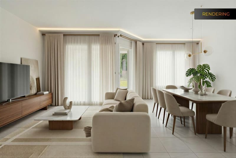 3.5 room garden apartment in Samstagern (1)