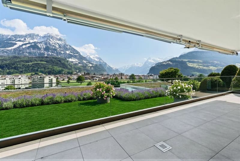 Appartement de terrasse exclusif 4.5 pièces avec belle vue (29)
