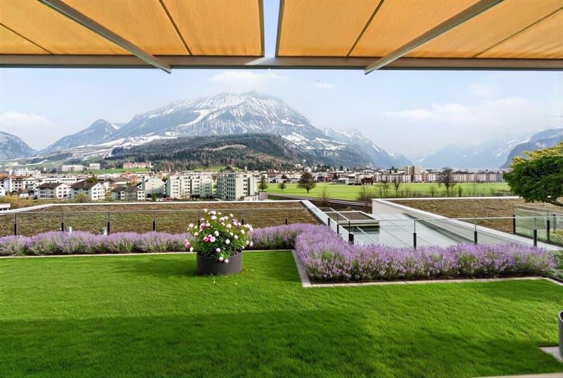 Appartement de terrasse exclusif 4.5 pièces avec belle vue (23)