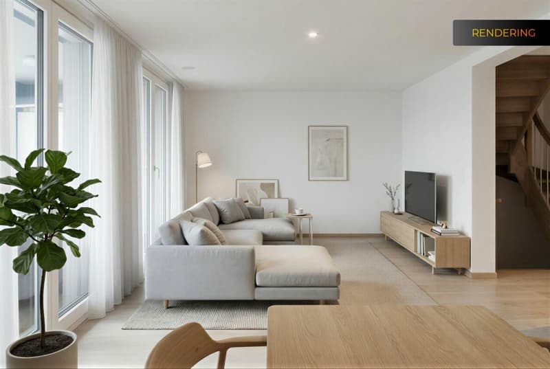 Modernes 6-Zimmer-Doppeleinfamilienhaus mit Garten in Hausen am Albis (2)