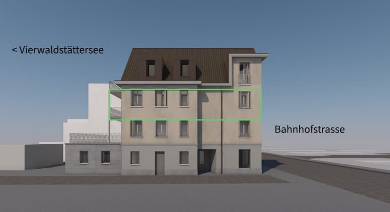 Newly built apartment with balcony in the village center of Küssnacht am Rigi (1)