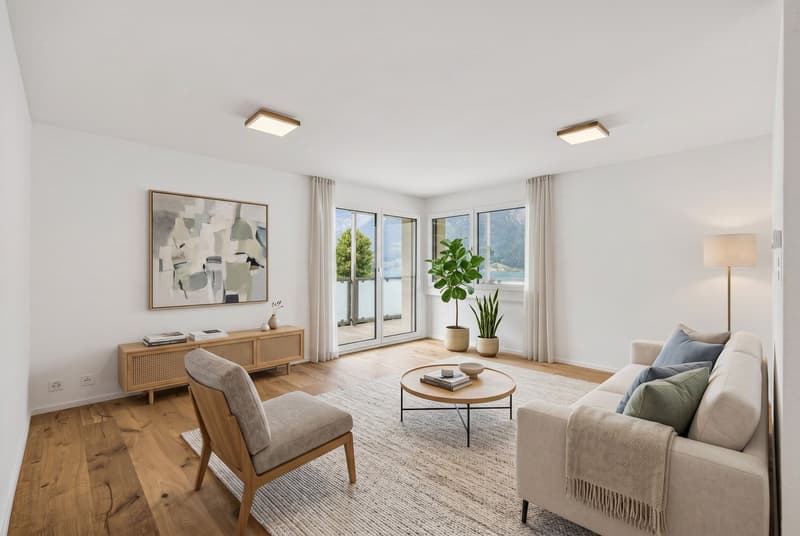 Exklusive 3.5-Zimmerwohnung als zweite Wohnsitz mit traumhafter Panoramasicht auf den Walensee (3)