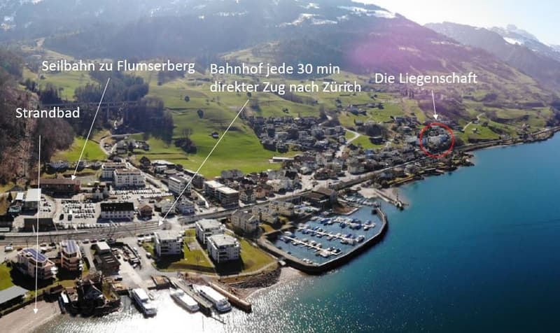 Exklusive 3.5-Zimmerwohnung als zweite Wohnsitz mit traumhafter Panoramasicht auf den Walensee (12)