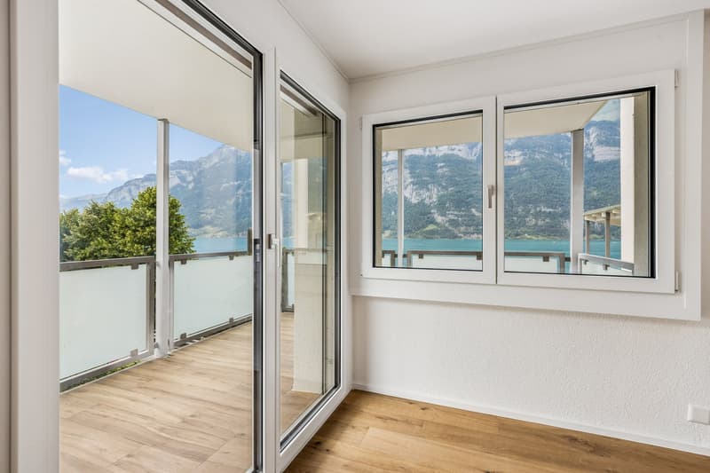 Exklusive 3.5-Zimmerwohnung als zweite Wohnsitz mit traumhafter Panoramasicht auf den Walensee (2)