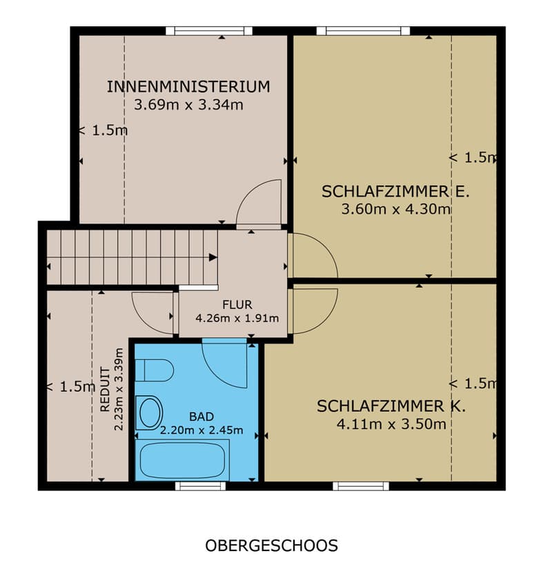 Aktueller Grundriss Obergeschoss