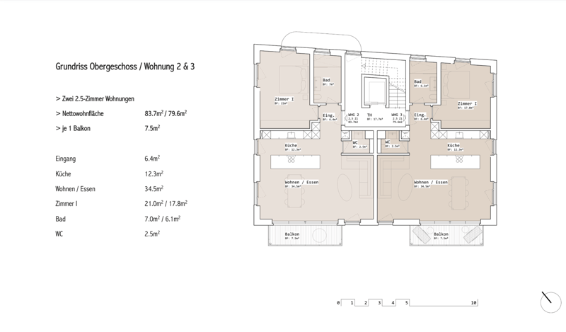 Neubau am Starenweg: Grosszügige 2½-Zi.-Wohnungen im Obergeschoss zu verkaufen (3)