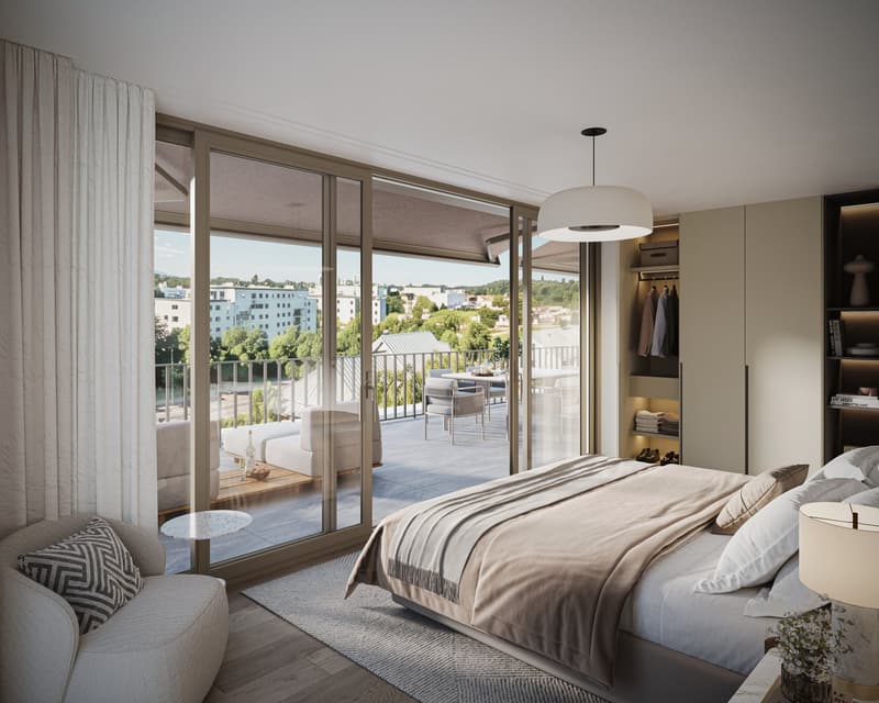 Neubau am Starenweg - grosszügige 3½-Zi.-Attikawohnung mit 56m² Terrasse (2)