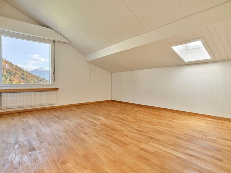 3½-Zi.-Dachwohnung: Wohnen mit 60er-Jahre-Flair und Blick auf das Schloss (7)