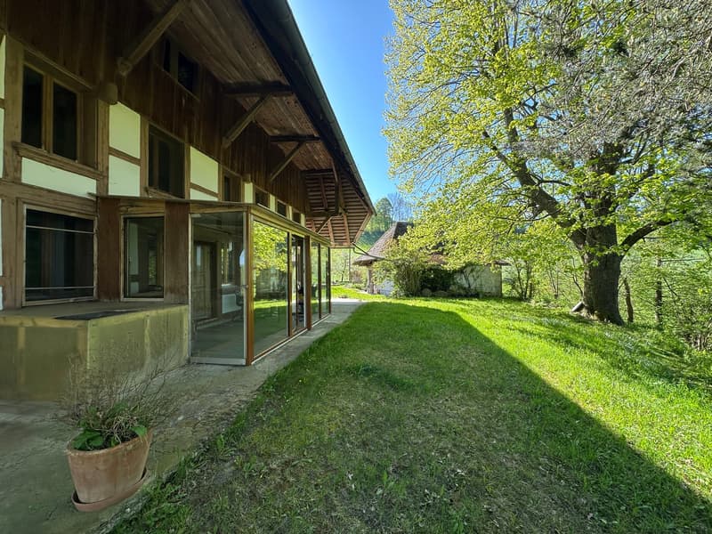 Ferme, Stöckli avec 2 appartements, sources, vue, soleil (5)