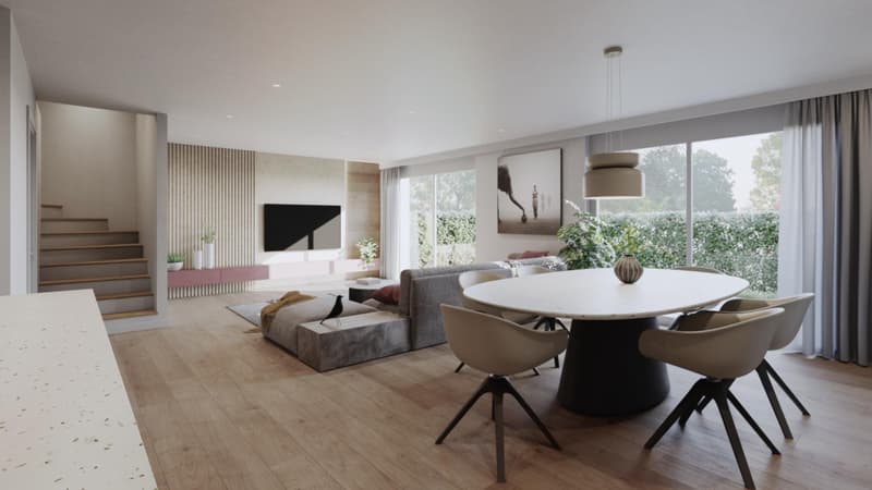 Nouvelle promotion "Les Hauts de Collonges" : 6 villas mitoyennes contemporaines de 4.5 pces (6)
