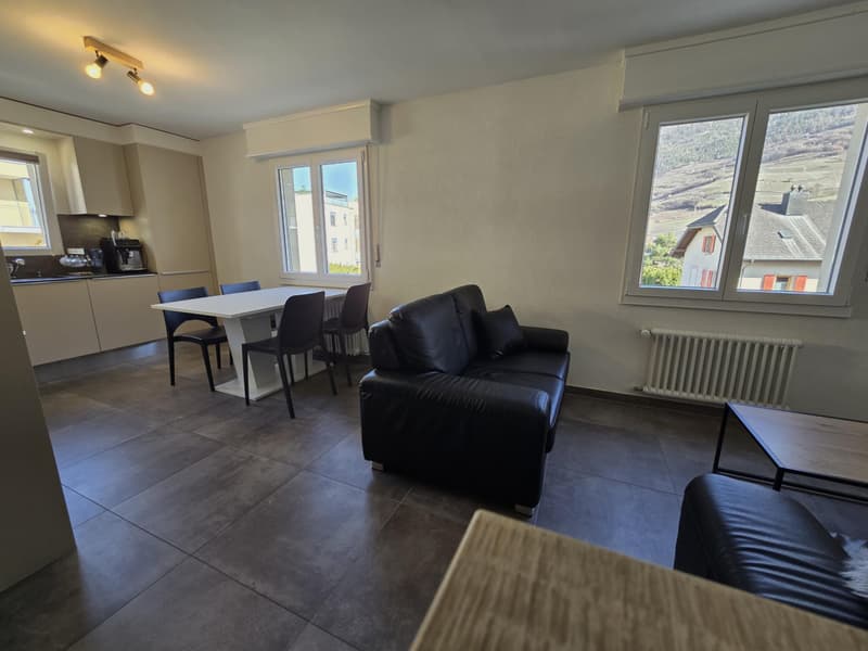 3.5 room apartment completely renovated + garage and parking space: immediate return! (3)