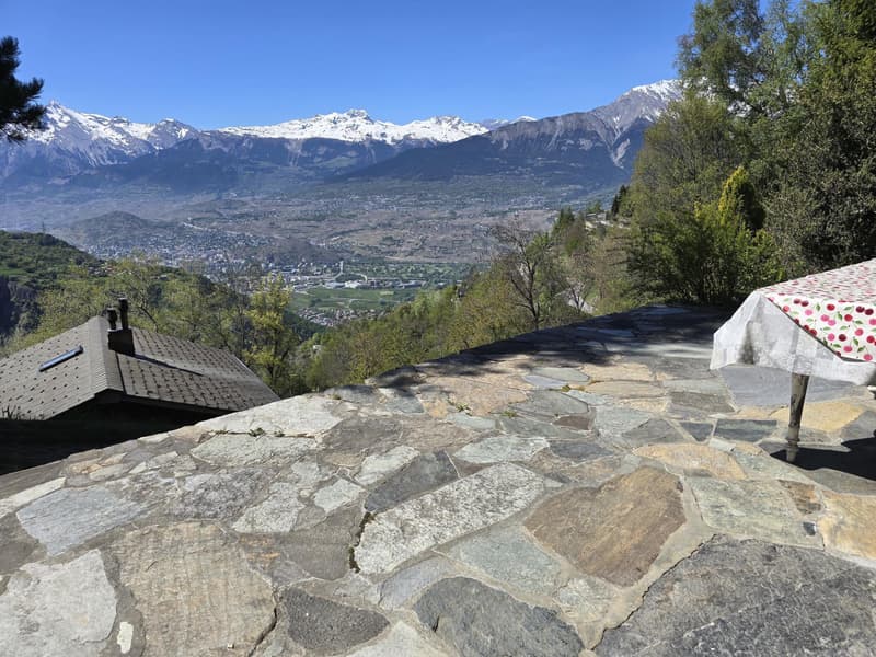 Authentic chalet of 5.5 rooms with mazot, barn and wine cellar on large estate in Val d'Hérens (4)